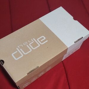 Hey Dude Brown and White Shoe Box